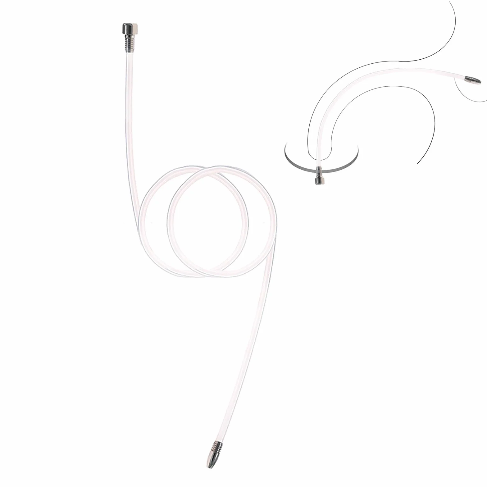 Dilatatore A Gabbia Del Pene Dilatatori Cavi in Silicone Gabbia Di Castità Giocattoli Sessuali Uretrali Per Uomini Stimolazione Uretrale Masturbazione (A-5mm)