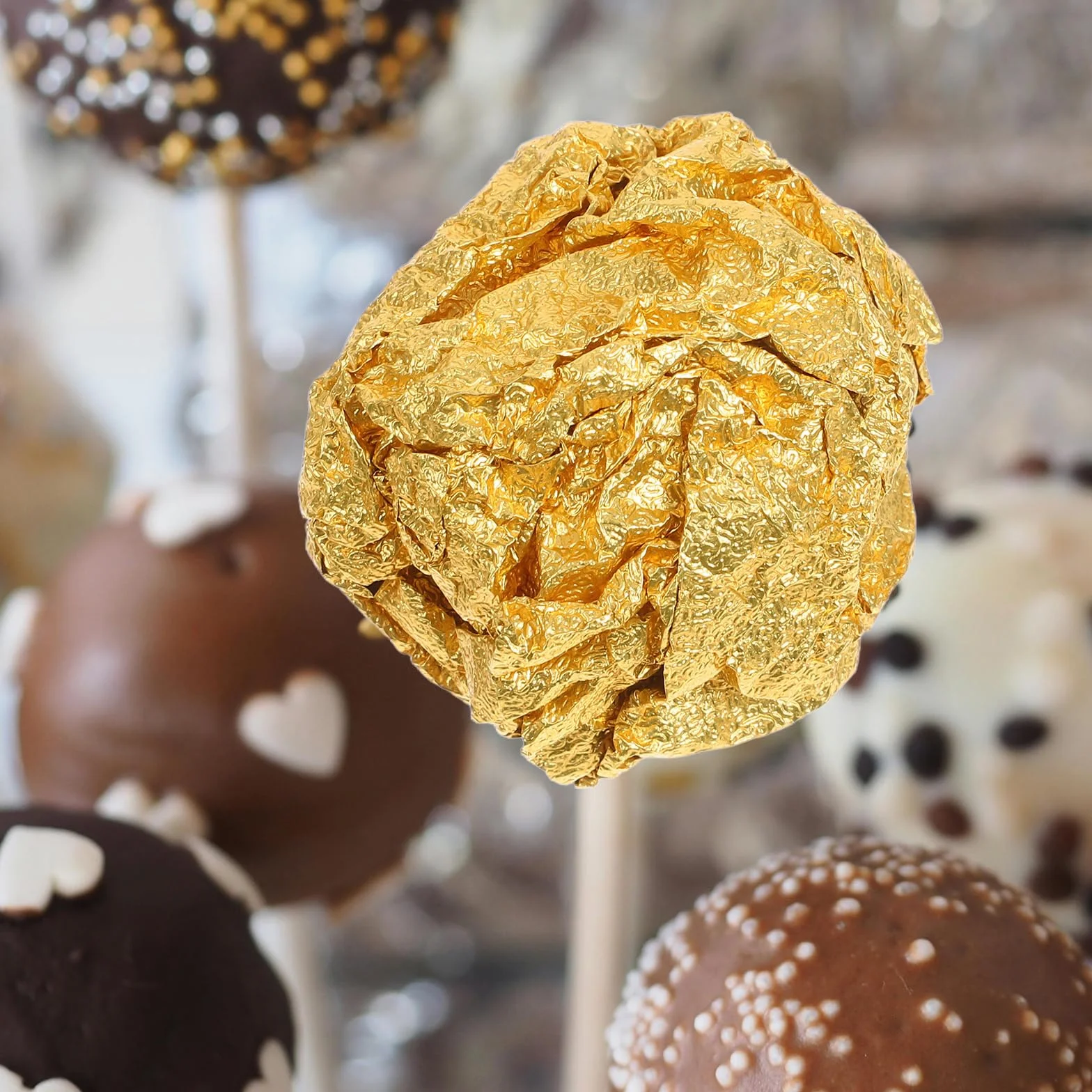 Carta Stagnola Dorata Per Cioccolatini - 200 Fogli Di Alluminio Per Confezionare Dolci, Regali E Alimenti - 20x20cm