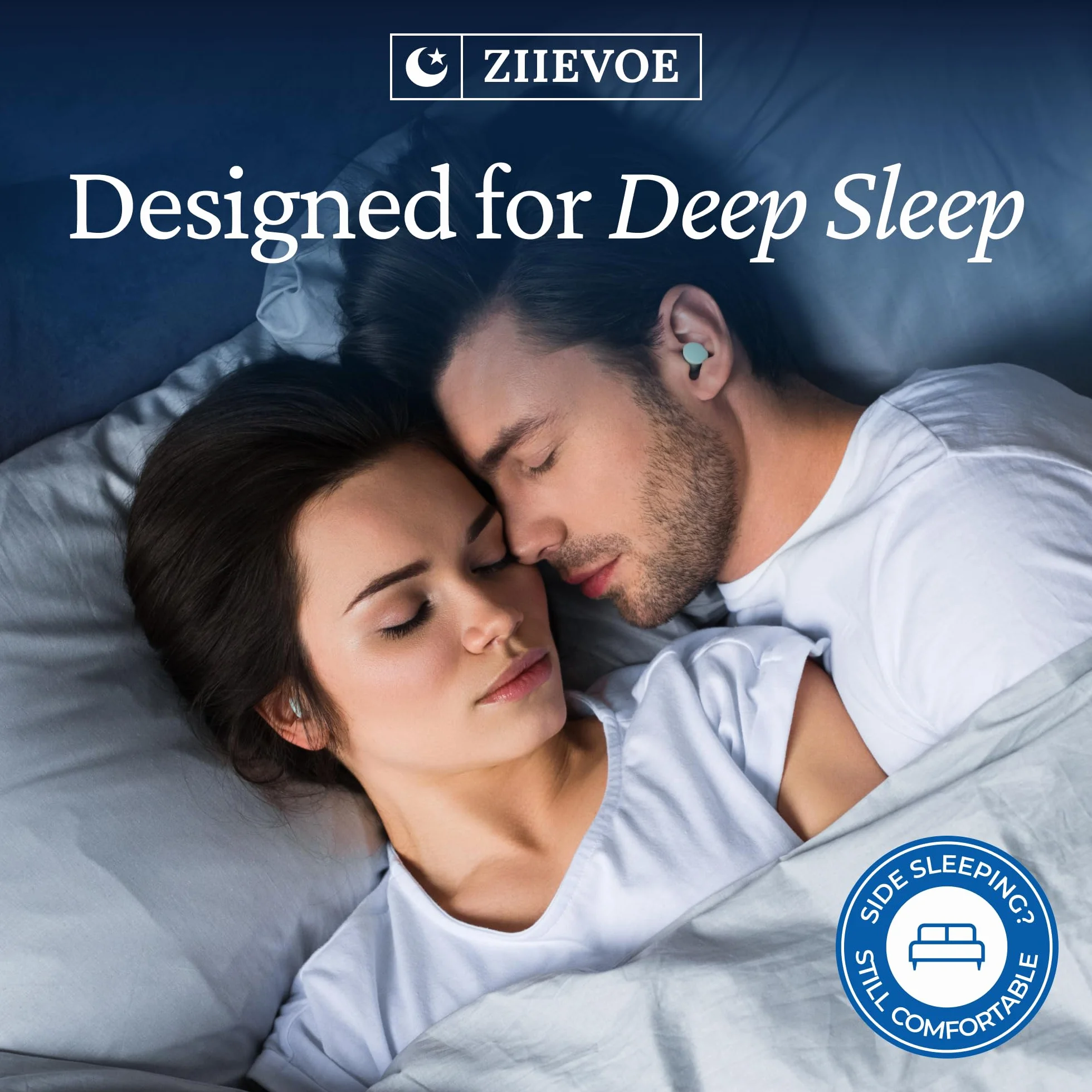 Tappi Orecchie Dormire 36dB Blocco Rumore 5 Strati Design Antiscivolo 12H Morbido 10 Pezzi