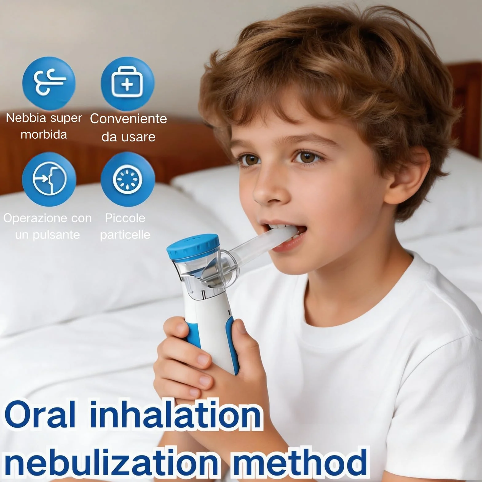 Aerosol Portatile Silenzioso Ricaricabile a Batteria per Bambini e Adulti