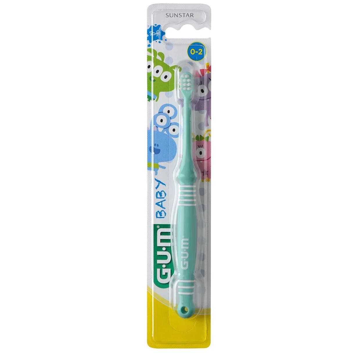 GUM Baby Spazzolino da denti 0 a 2 anni, colore casuale
