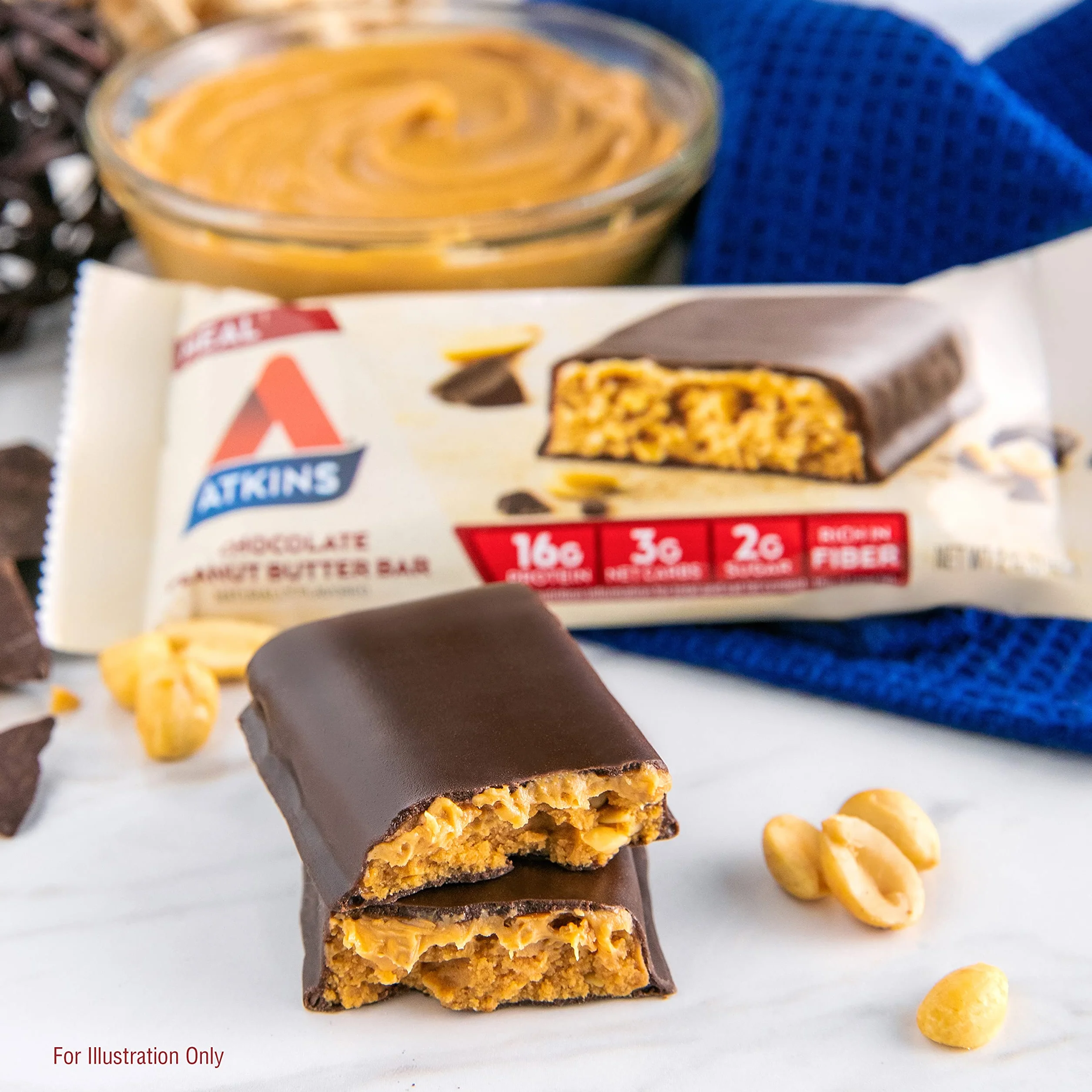 Atkins Advantage Bar Chocolate Peanut Butter 5 Bars