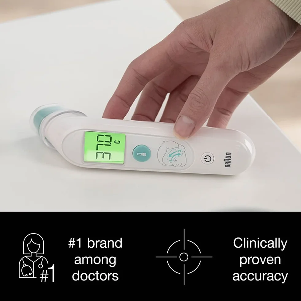 Braun TempleSwipe BST200 Termometro per fronte a temperatura codificato a colori