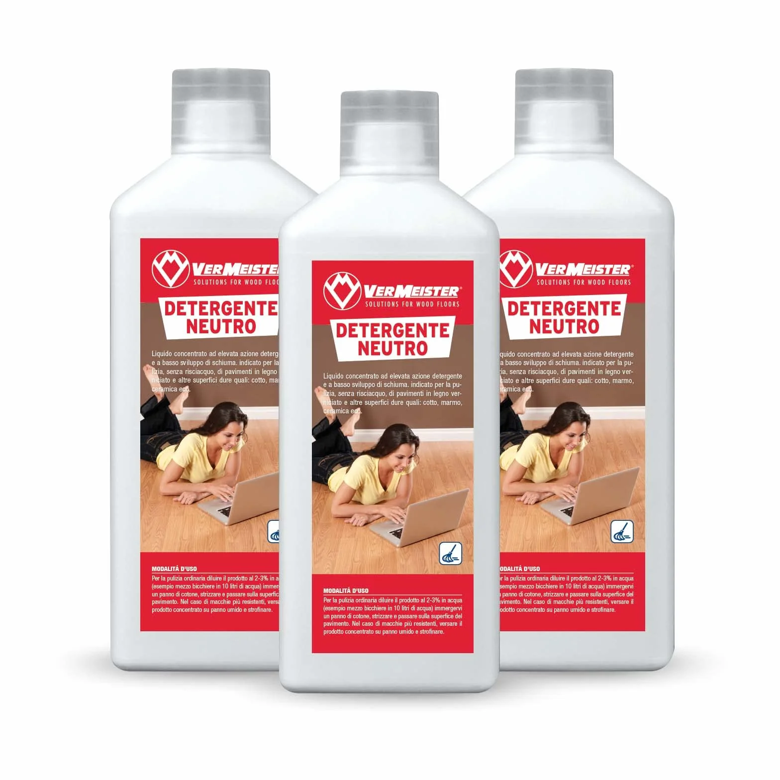 Vermeister Detergente Neutro per Pavimenti in Legno Cotto Marmo Ceramica
