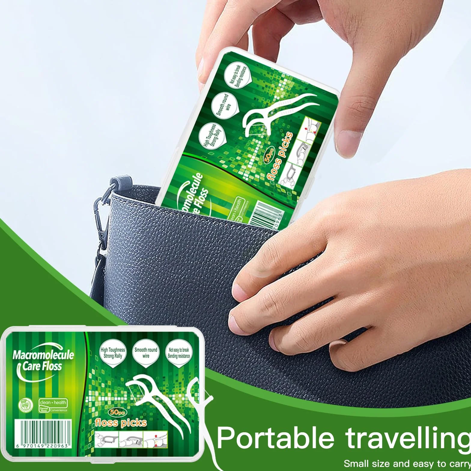 300 Pezzi Fili Interdentali,Filo Interdentale Forcella Portatile Cura Dentistica Dental Floss Flosser Forcella Denti Puliti Prevenire e Curare Varie Malattie Orali per Tutta Famiglia