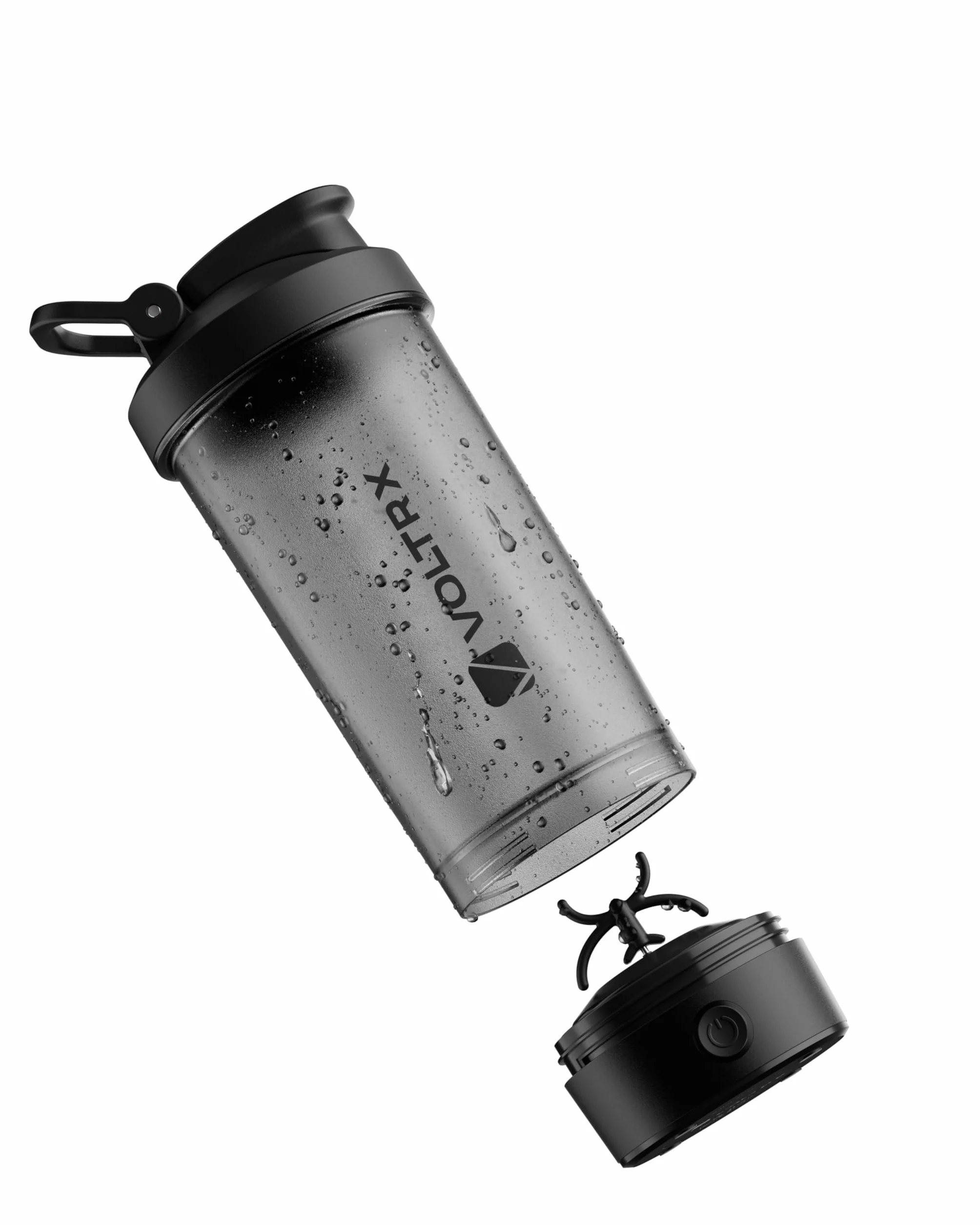 VOLTRX Titanus - Bottiglia per shaker per proteine, ricaricabile tramite USB C, elettrico, per frullati proteici e frullati sostitutivi dei pasti, senza BPA,700ml
