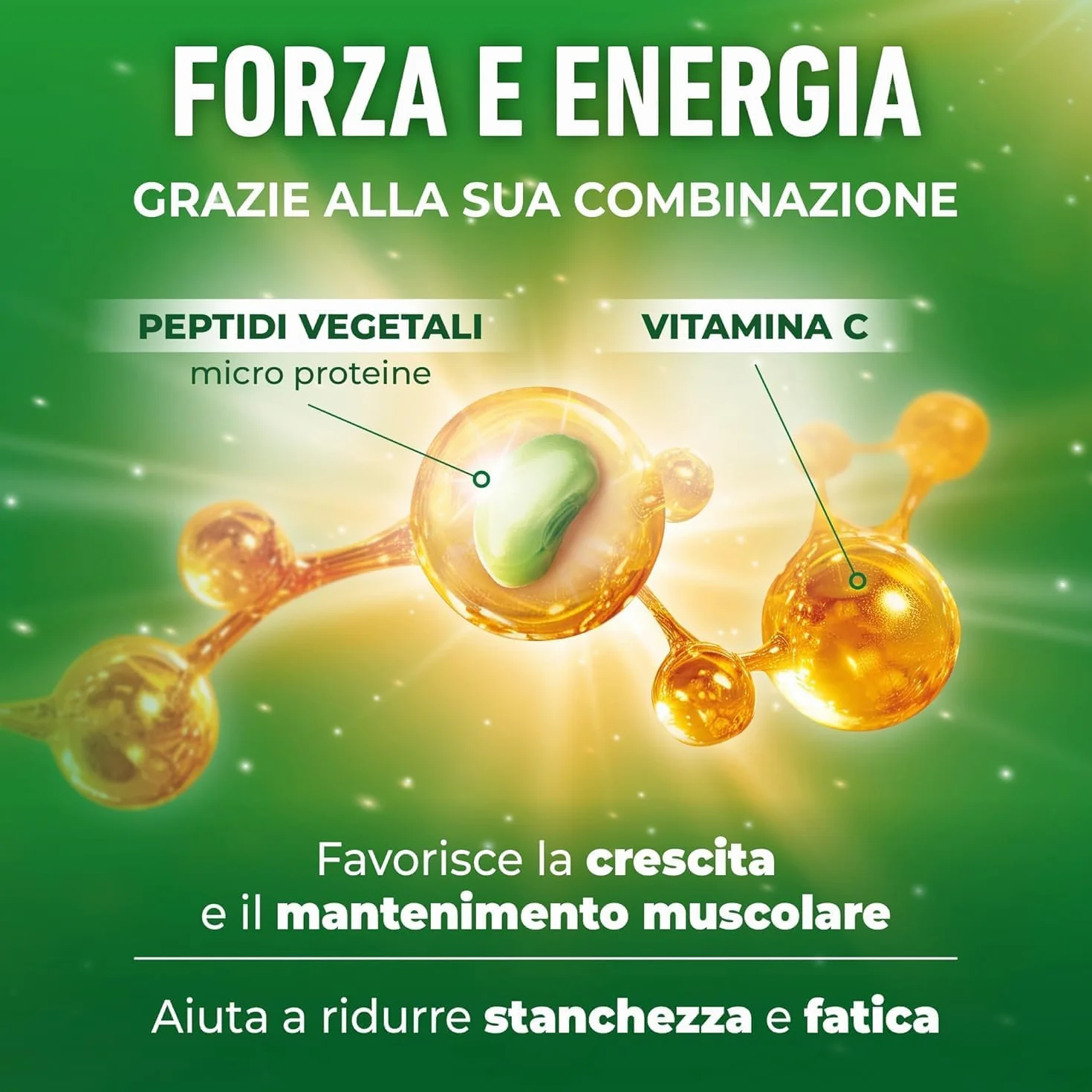 UPSA PeptiFORTE Forza ed Energia 120 Compresse Integratore Alimentare con Peptidi Vegetali e Vitamina C Mantenimento Massa Muscolare Vegan 2 Confezioni