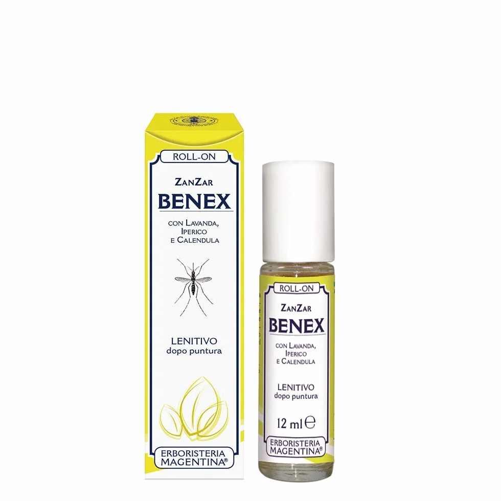 ERBORISTERIA MAGENTINA - BENEX ZANZAR ROLL-ON DOPOPUNTURA punture di zanzare e di insetti di varie specie, per lievi scottature e per altri piccoli problemi della pelle