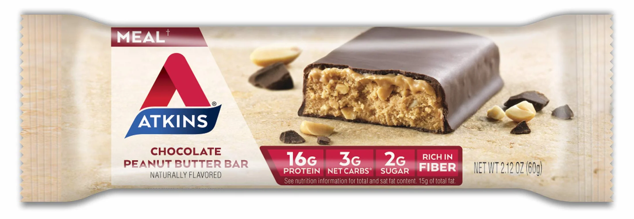 Atkins Advantage Bar Chocolate Peanut Butter 5 Bars