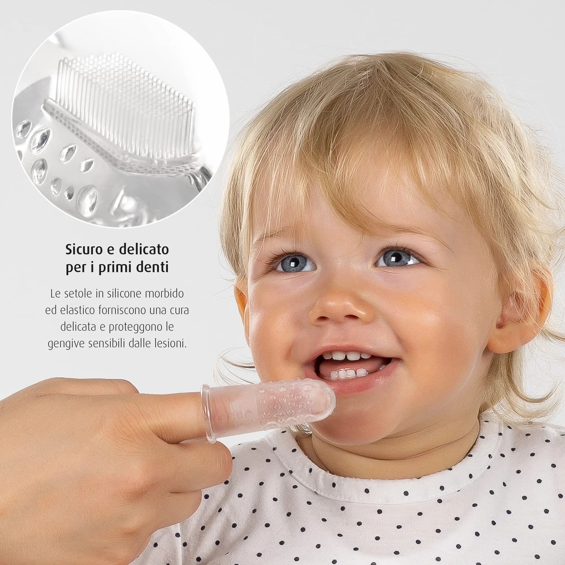 reer - Spazzolino da denti in silicone - 2 pezzi.