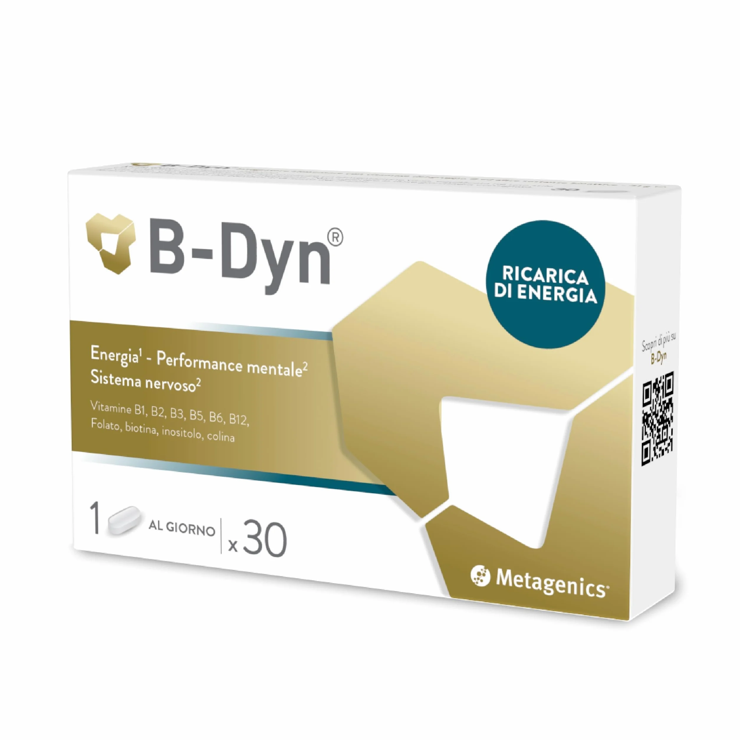 Metagenics B-Dyn 30 Compresse Sostiene Sistema Nervoso Metabolismo Omocisteina