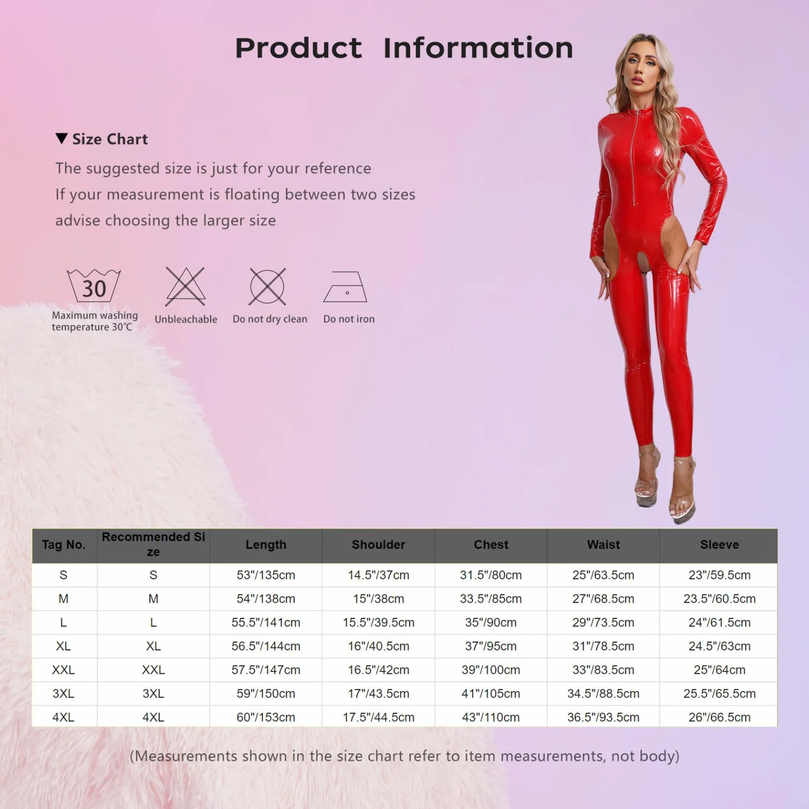 Sxiwei Donna Wetlook Bodysuit Ouvert Latex Catsuit Lucido Pelle Tuta Jumpsuit Maniche Lunghe Sexy Lingerie