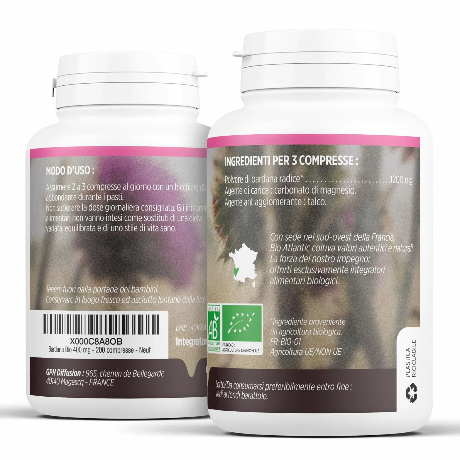 Bardana Bio 400 mg - 200 compresse