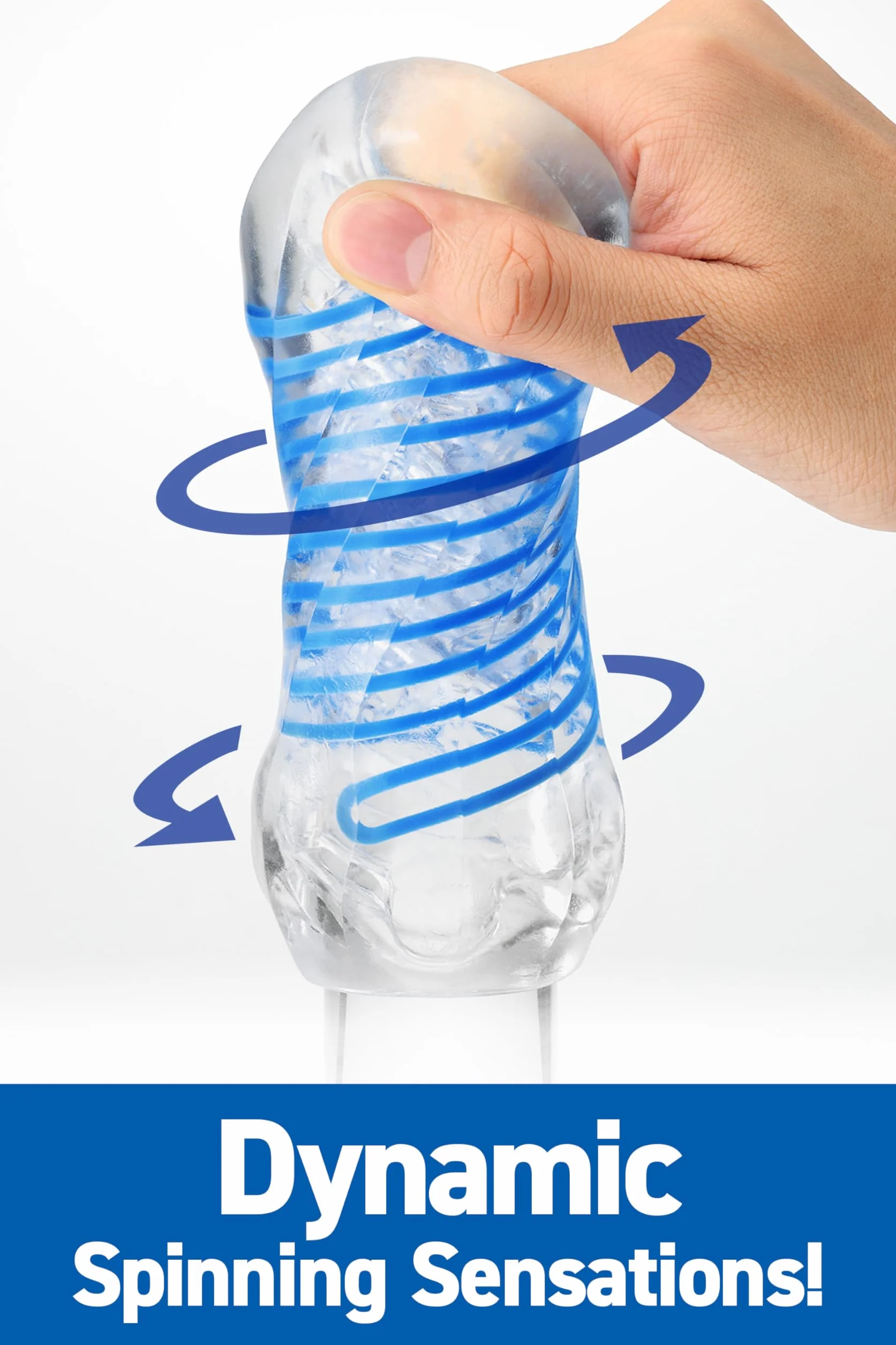 TENGA SPINNER DX 03 Steps - Sex toy riutilizzabile per uomo con sensazioni estreme e materiale elastico, incluso un campione di lozione – masturbatore per uomo discreto e portatile