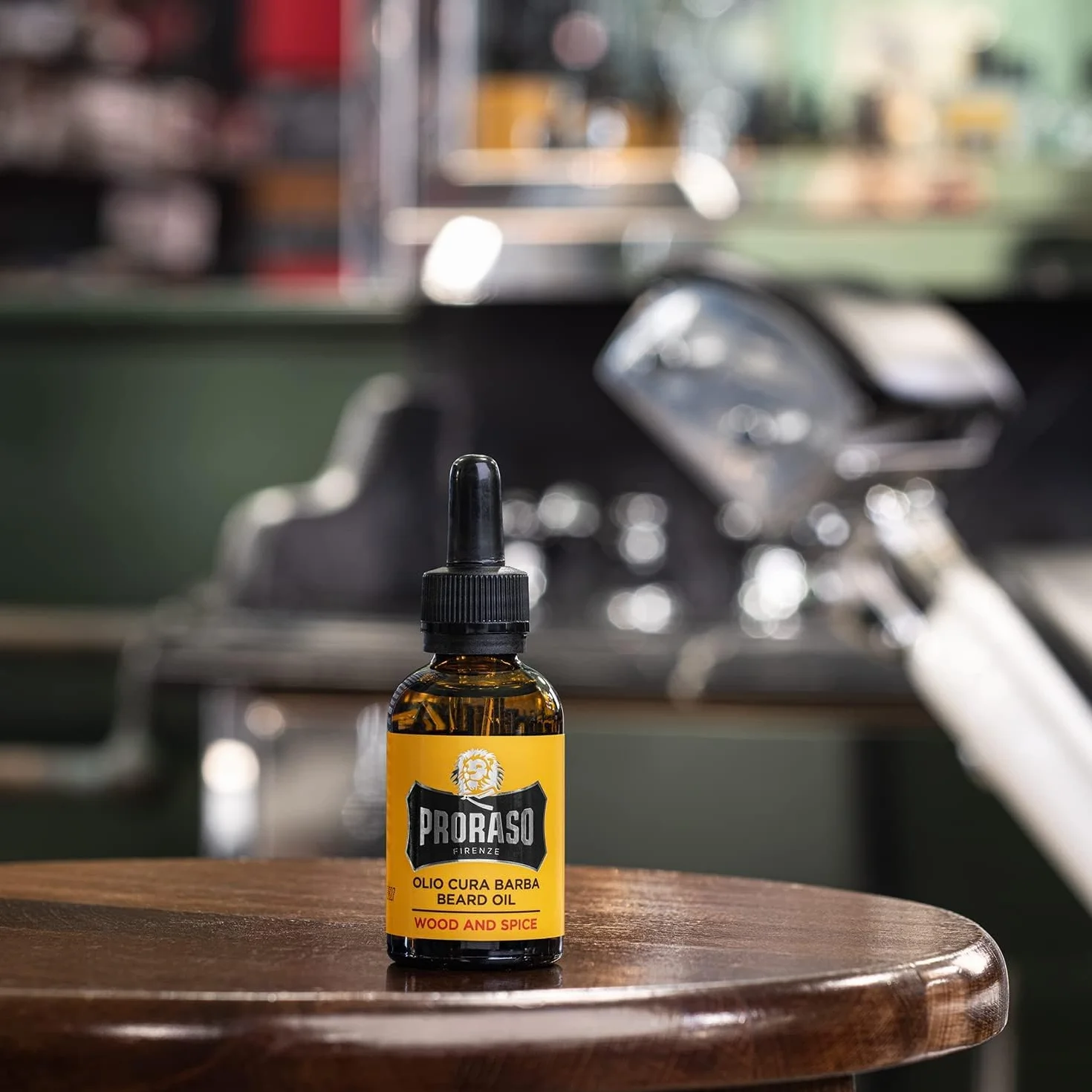 Proraso Olio Cura Barba Wood and Spice 30ml Olio da barba uomo ammorbidente nutriente Made in Italy