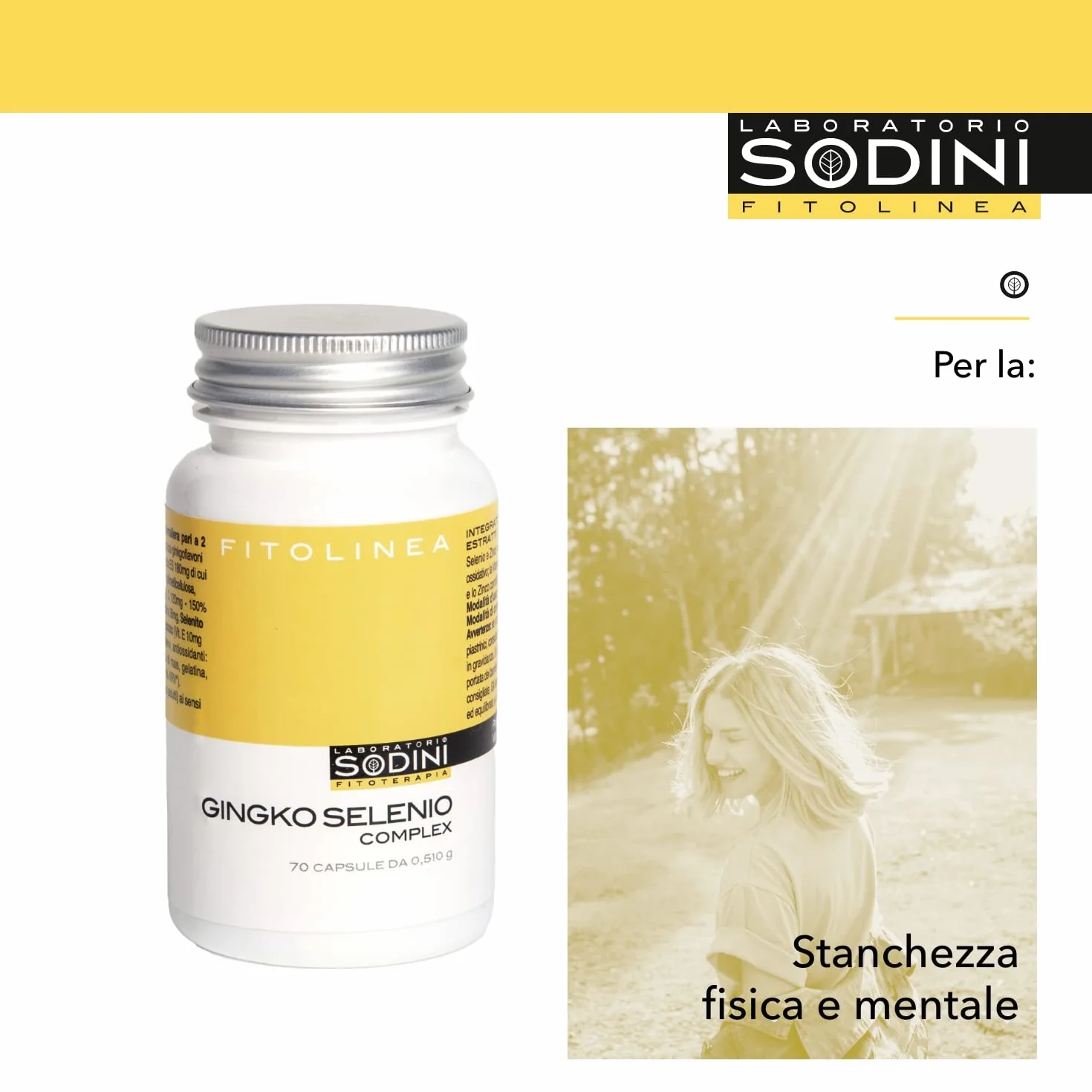 Gingko Selenio Complex Vegetali Naturali, Confezione da 70 Capsule