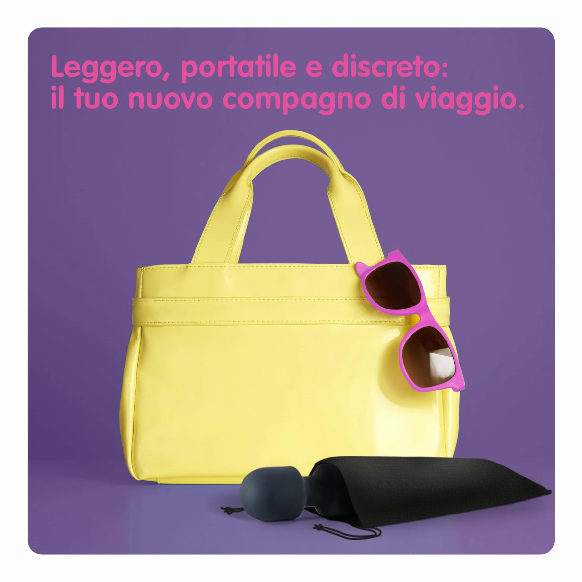 Oliver James Massaggiante Personale Elettrica, 20 modalità di vibrazione 8 velocità per Massaggi Rilassanti e per Alleviare la Tensione Muscolare, borsa da viaggio (Edizione limitata: Memoria Nero)