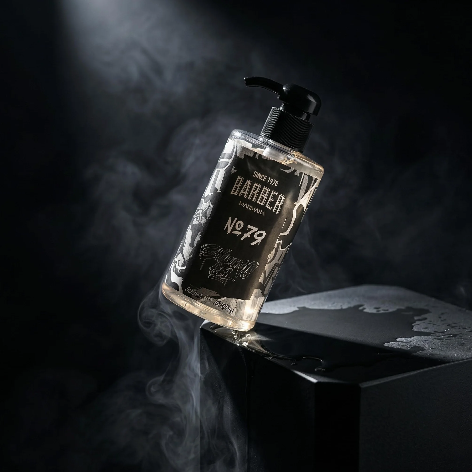 Barber Marmara Gel da Barba No. 79 Trasparente 500ml Senza Schiuma con Dispenser