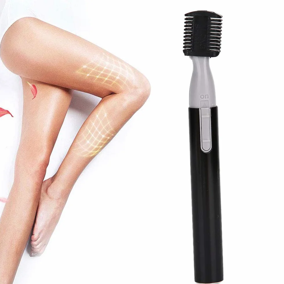 Naroote Tagliacapelli Elettrico Portatile Nero Per Uomo Donna Sopracciglia Gambe Viaggio Casa Ospite Pettine