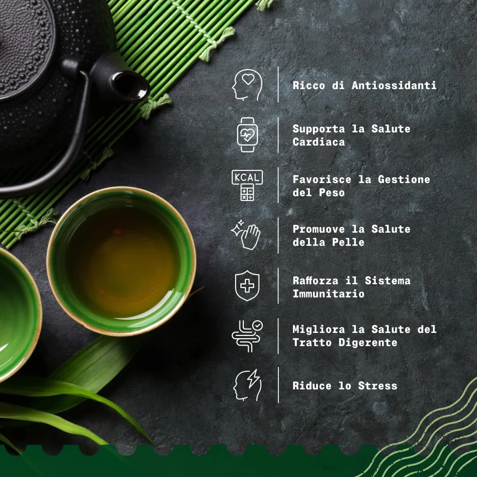 NaturaleBio Tè verde Gyokuro Giapponese Biologico da 100g. Bio, Naturale e Puro, Thè verde in foglie di primo raccolto coltivato in Giappone. Organic Japanese Gyokuro Green Tea.