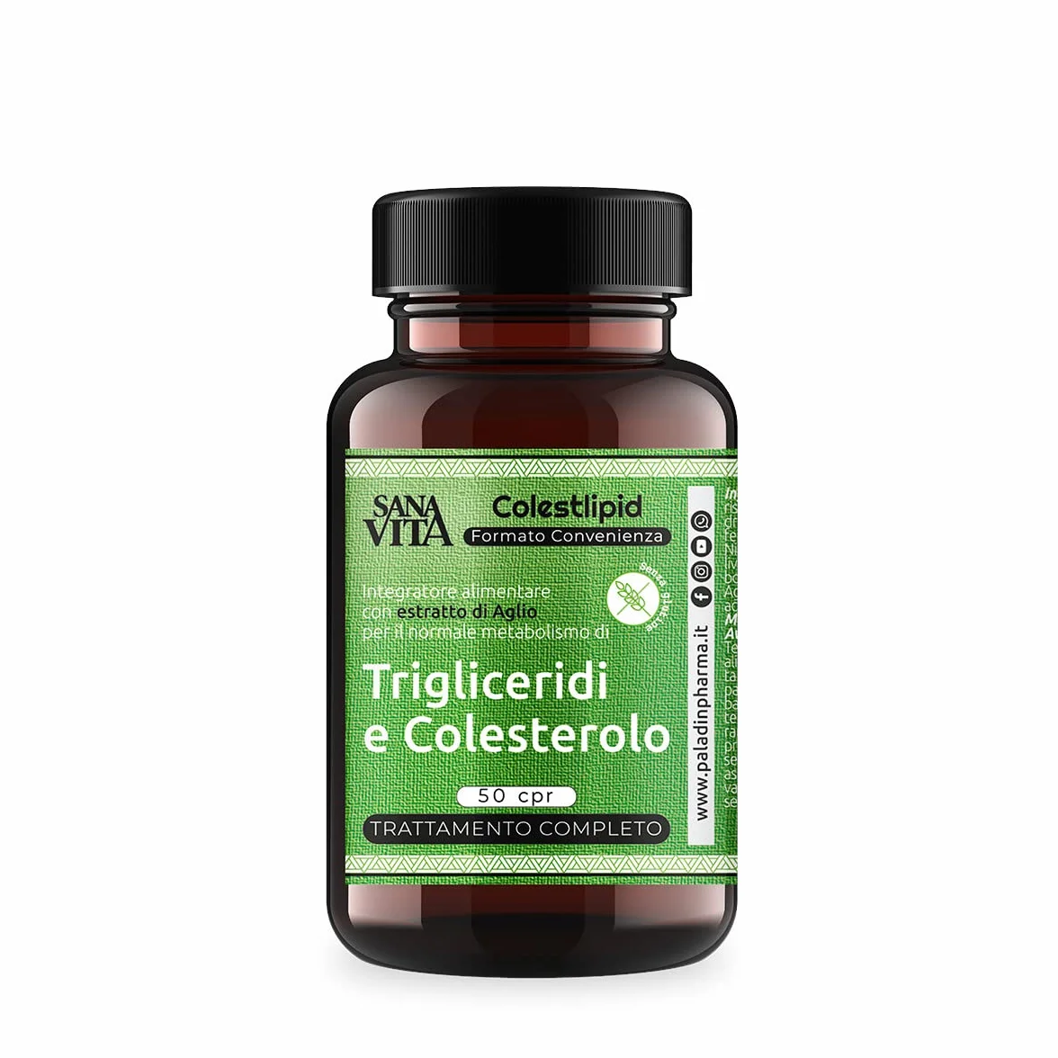 Sanavita - Colestlipid Integratore Alimentare, 50 Compresse per il controllo del metabolismo dei trigliceridi e del colesterolo - Monakolina K e Coenzima Q10