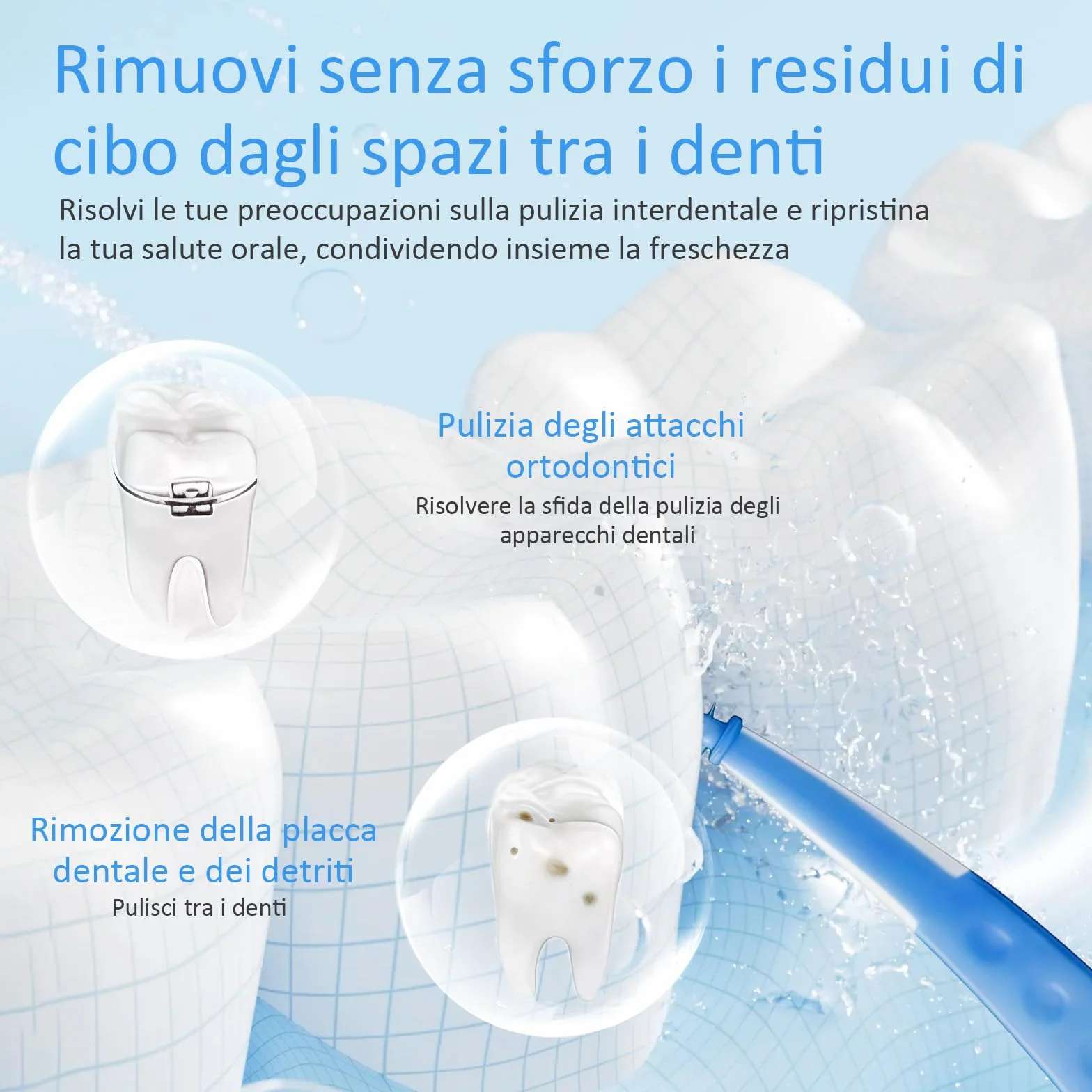 spazzole interdentali design curvo 84 pezzi