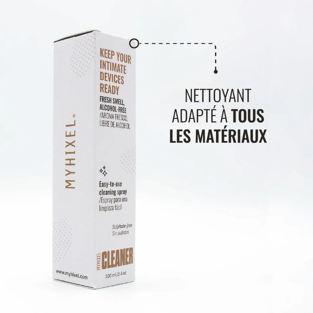 MYHIXEL Spray Pulente senza Alcol 100 ml Disinfettante per Sex Toys Detergente Igienizzante