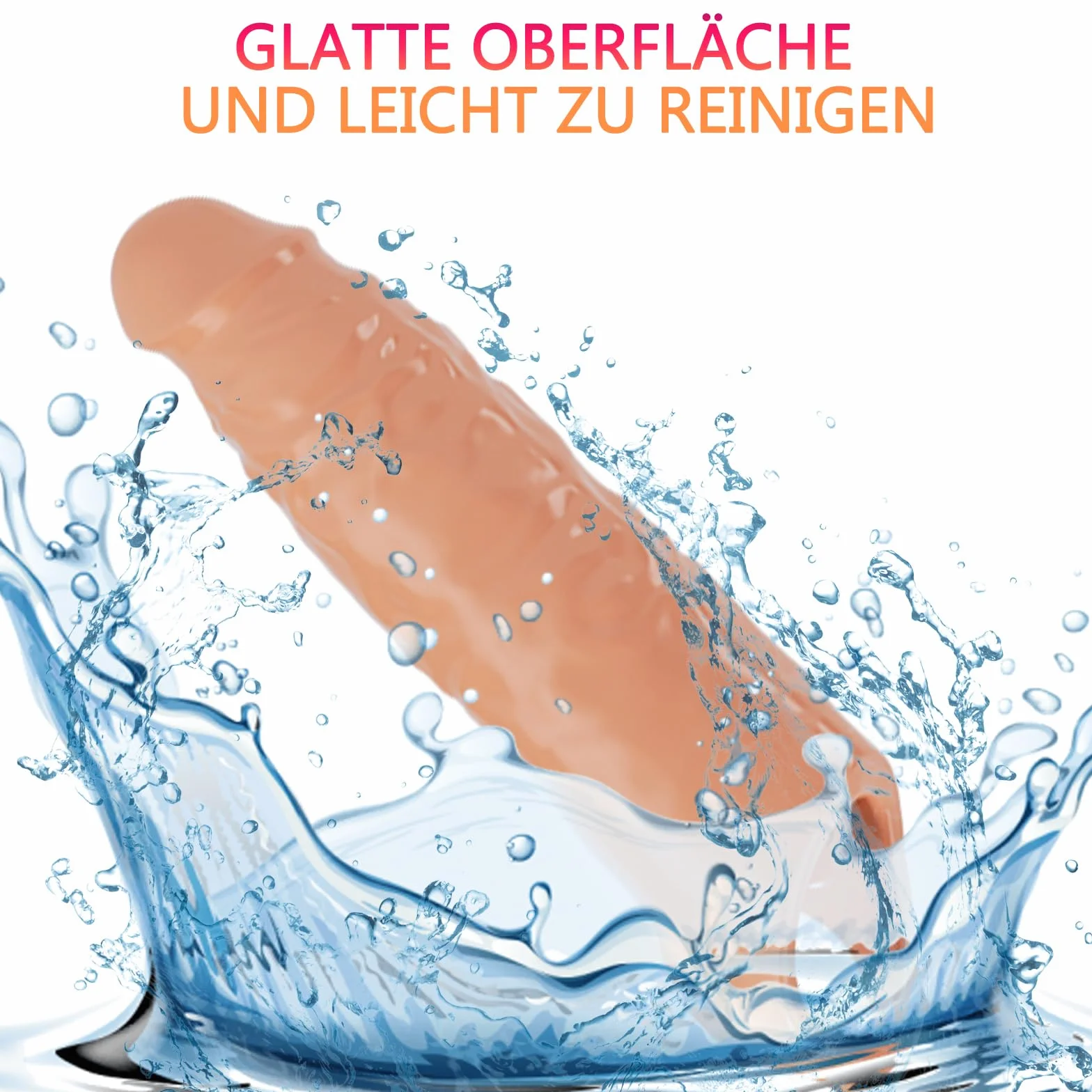 Manicotto per pene XXL 28 cm 5 cm Giocattoli sessuali per coppie Color carne