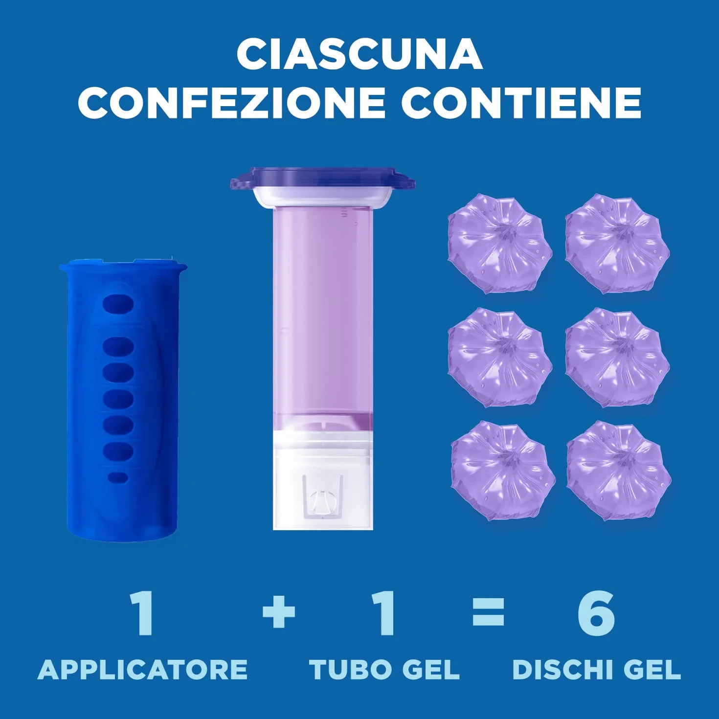 Duck Fresh Discs - Base per Dischi Gel Igienizzanti WC, Fragranza Lavanda- Formato Scorta 5 Applicatori, 30 dischetti