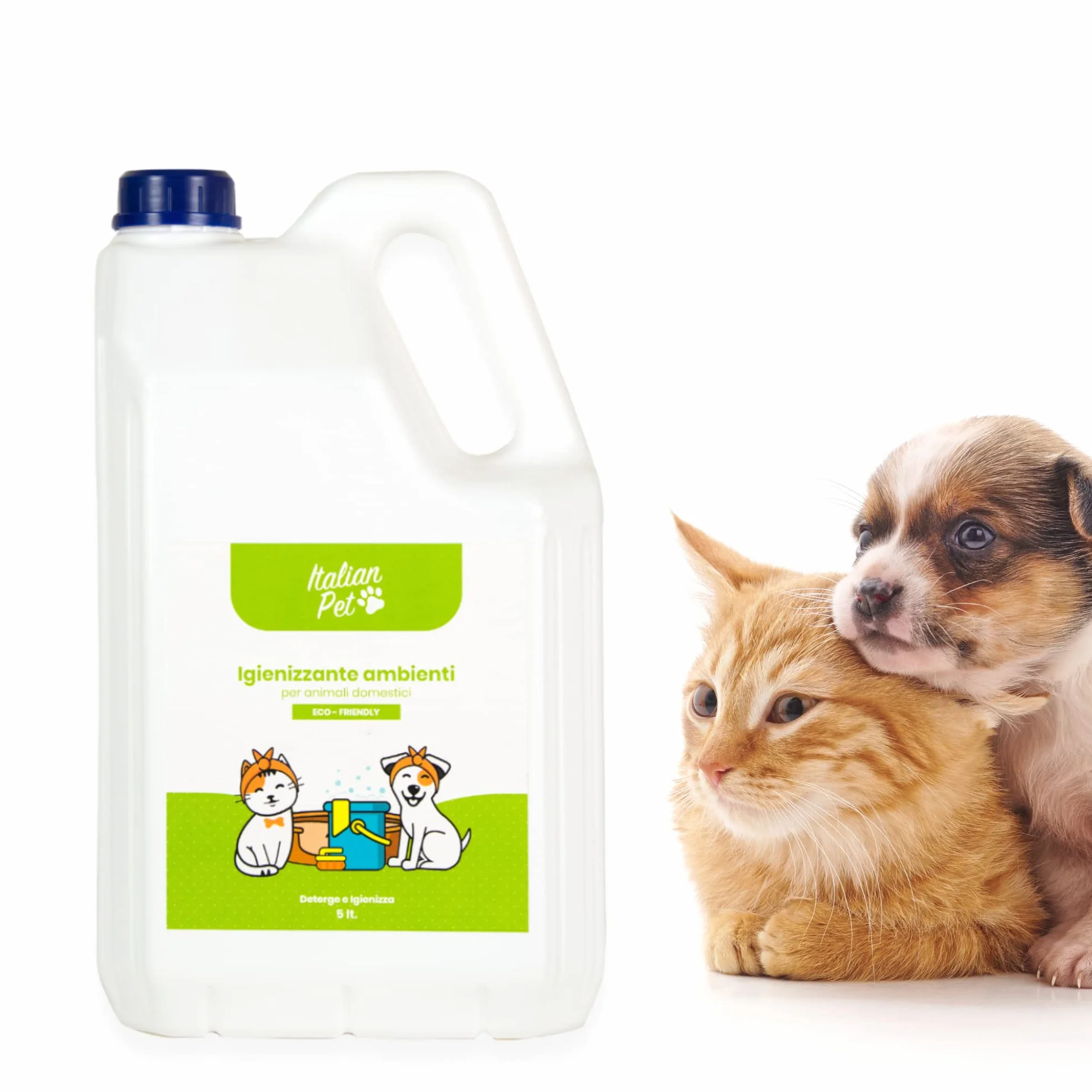 Igienizzante Ambienti Animali Domestici Disinfettante Cuccia Cani Gatti Conigli Detergente Pavimenti Azione Lunga Durata