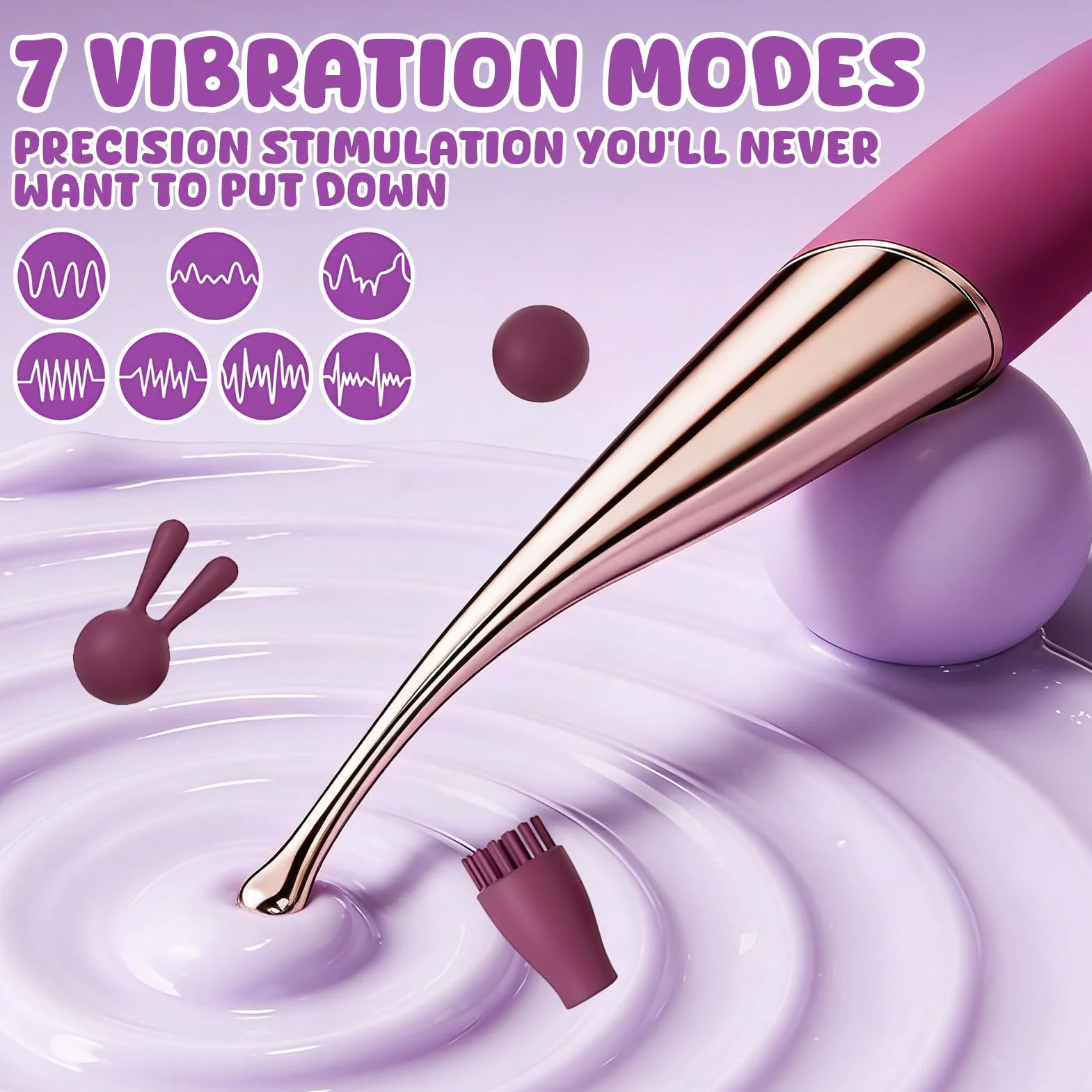 Vibratoreper Donna Professionale Succhia Clitoride 7 Modalità Sexytoysys Coppia Sex toys Vibratoreper Donna Wireless,Massaggiatore Vibrante 4 in 1