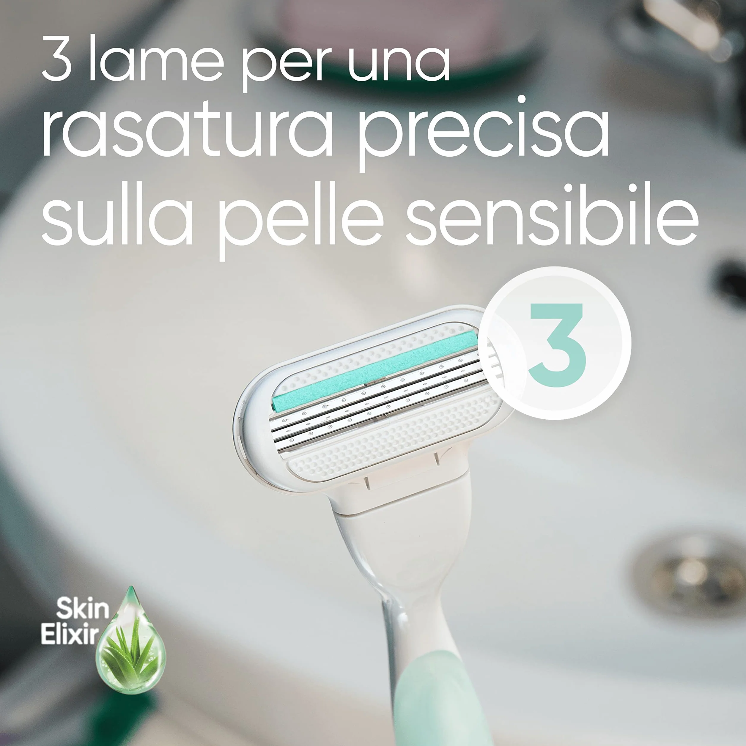 Gillette Venus Deluxe Smooth Sensitive Ricariche Rasoio Donna 4 sztuki