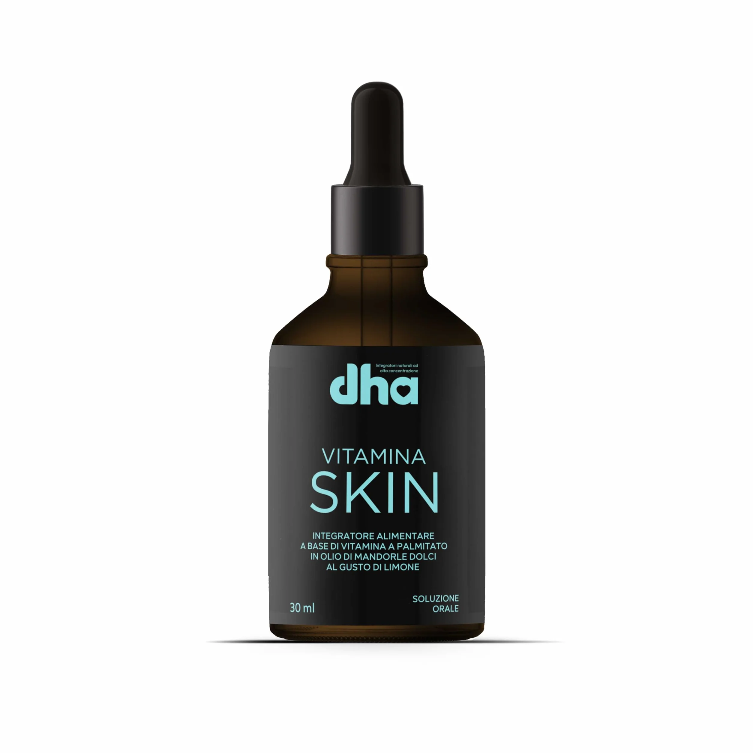 Vitamina Skin - con Retinolo e DHA Algale – Integratore per Pelle Luminosa e Anti-Age – Vitamina A, E e Oli Nutrienti – 30 ml Gocce