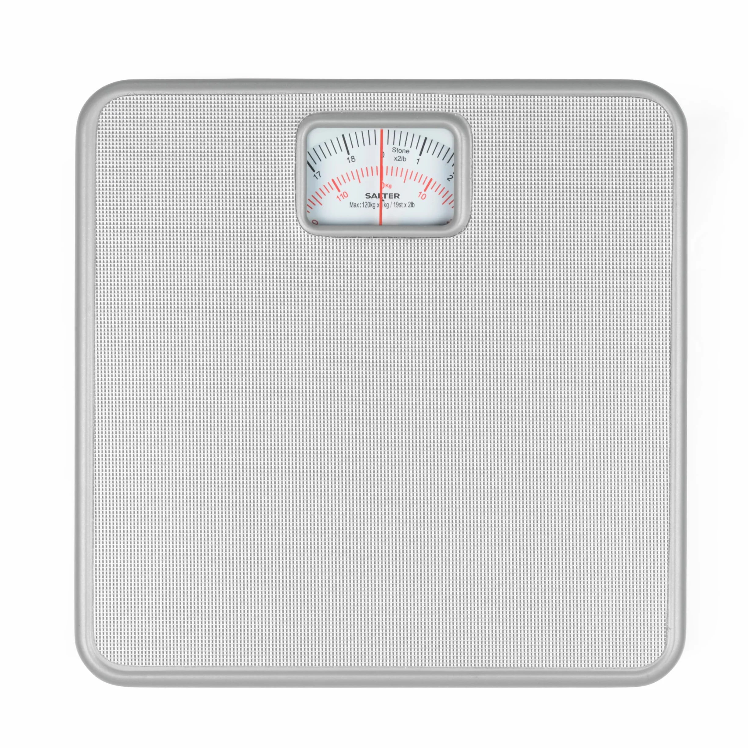 Salter 433 SVDR Bilancia pesapersone meccanica da bagno argento 120 kg