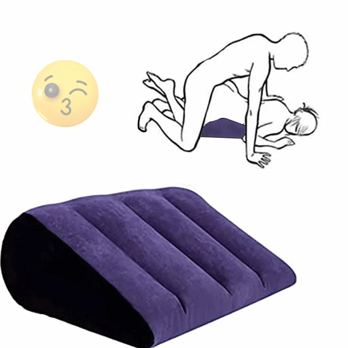 Sex Toys Cuscino Gonfiabile Viola, Regalo Originale