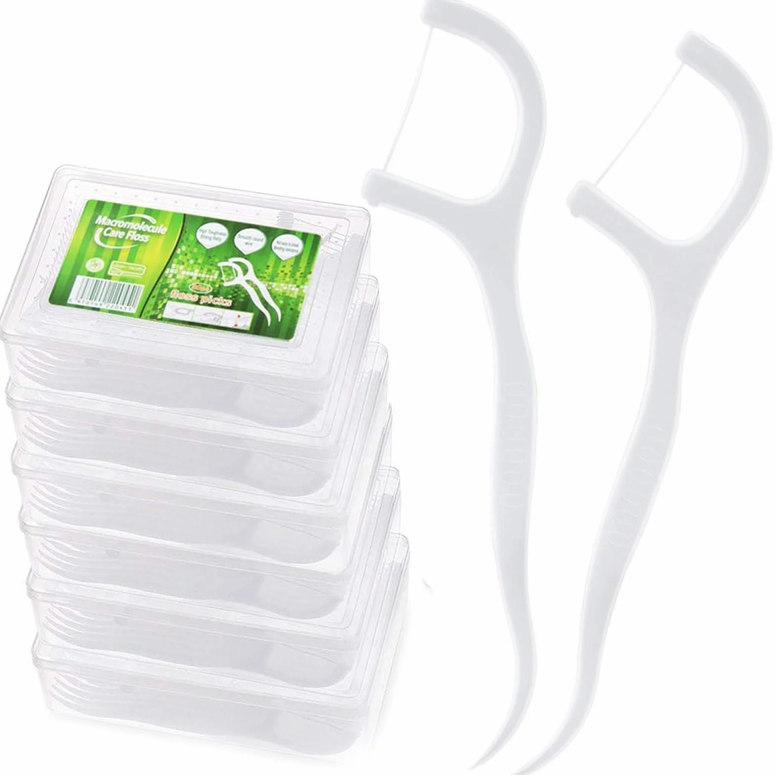 300 Pezzi Fili Interdentali,Filo Interdentale Forcella Portatile Cura Dentistica Dental Floss Flosser Forcella Denti Puliti Prevenire e Curare Varie Malattie Orali per Tutta Famiglia