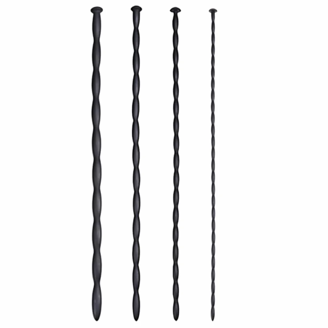 4 Dilatatori per Uomini, Dilatatori in Silicone, Sondaggi Uretrali Flessibili per Stimolazione e Massaggio Prostatico, Silicone Morbido per Uso Sicuro