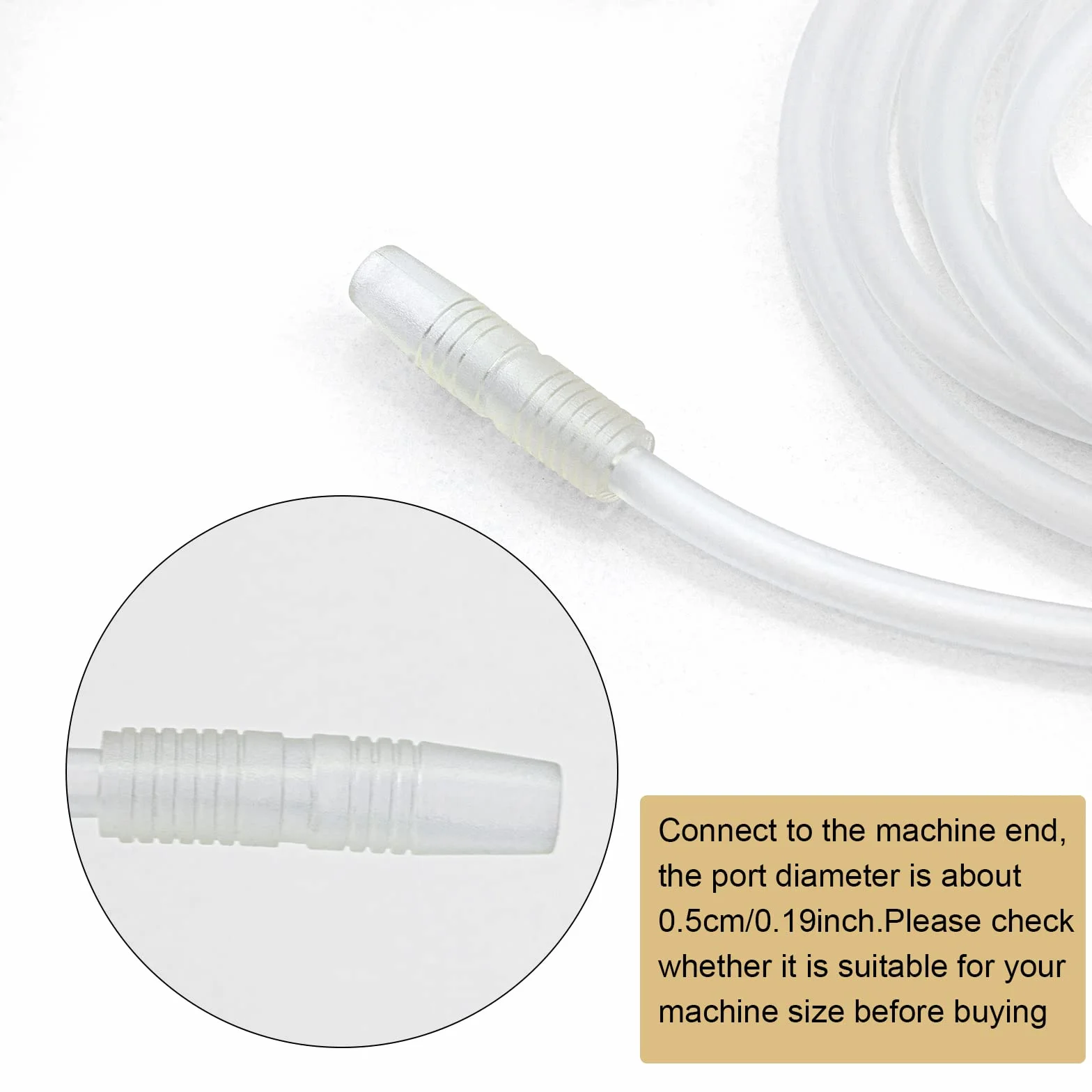 ELITZIA tubo silicone trasparente 6x3 pompa a vuoto seno allargamento macchina digitale bellezza