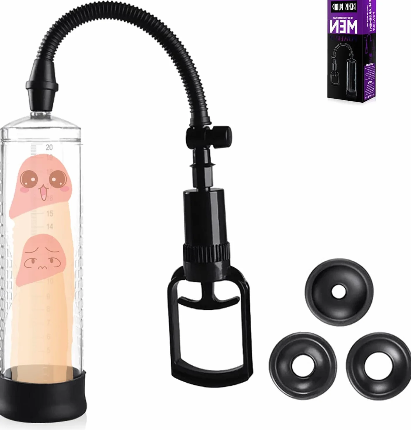 Pompa per pene BDSMJOY per uomini, pompa a vuoto per con vagina, pompe per pene, pompe a vuoto per uomini, estensore per pene