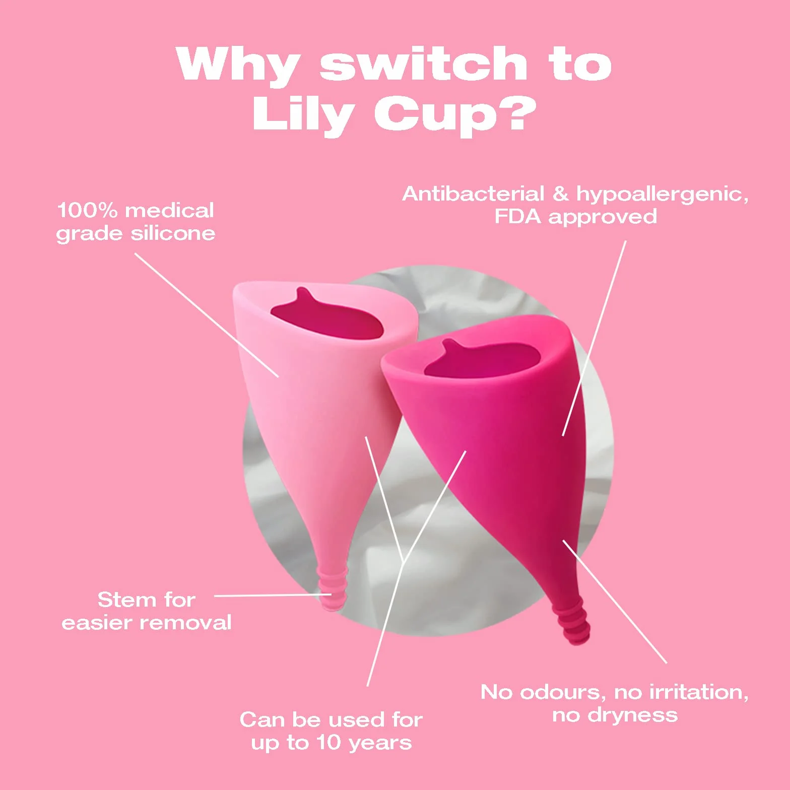 Intimina Lily Cup Size B: Coppetta Mestruale Sottile, Menstrual Cup Utilizzabile per un Massimo di 8 ore, Coppa Mestruale per Raccogliere il Flusso, Coppetta Mestruale Morbida