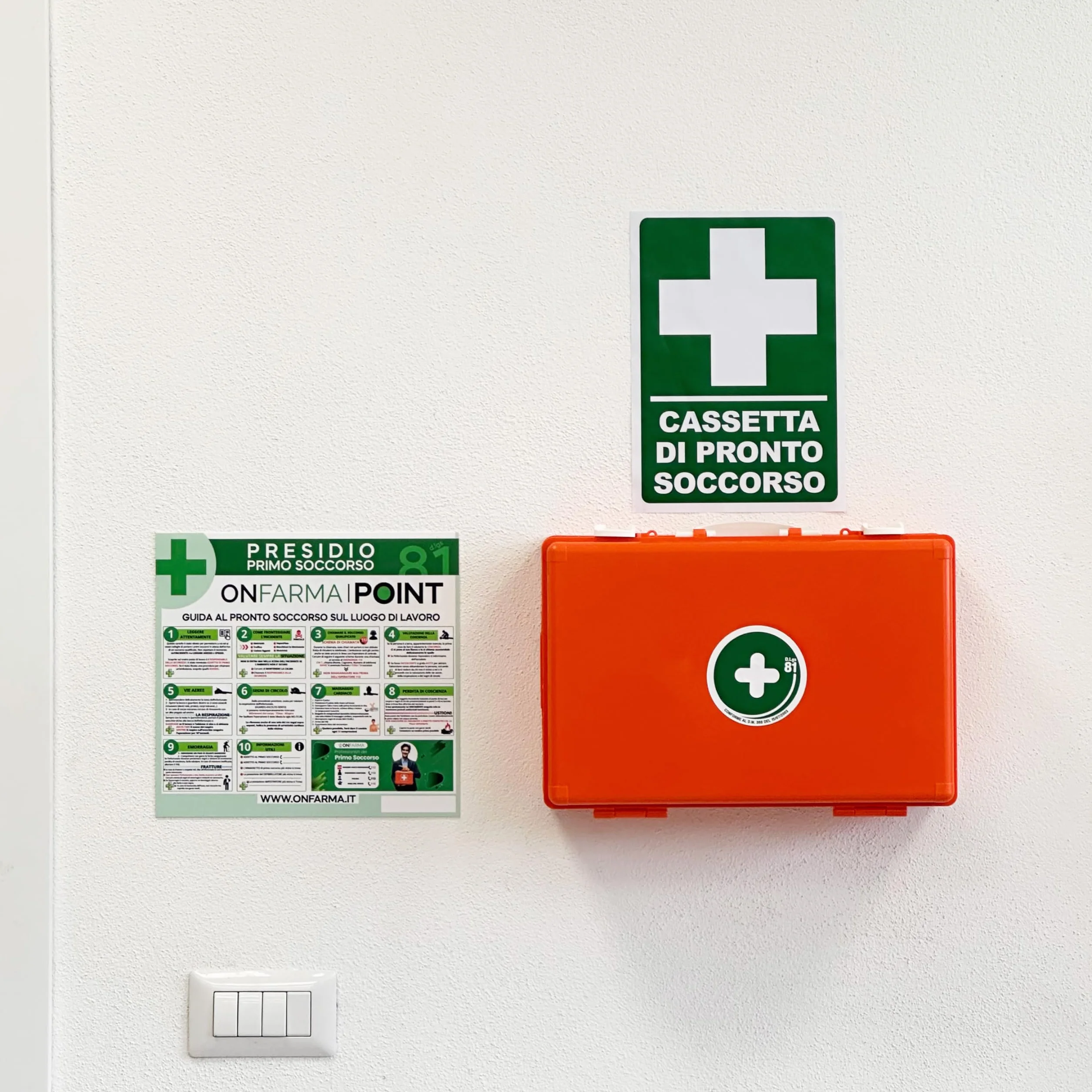 CASSETTA PRONTO SOCCORSO KIT MEDICAZIONE DM 388 AB per aziende