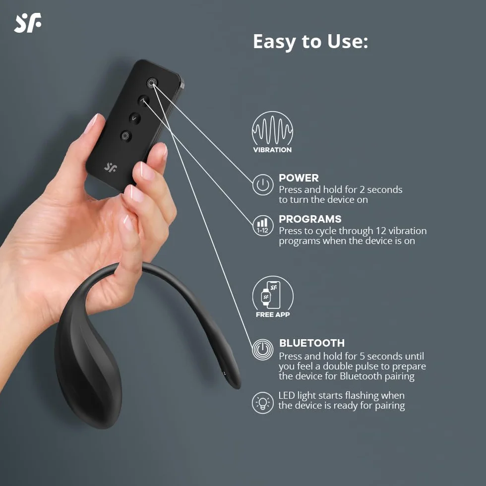 Satisfyer Ribbed Petal Vibromasseur G-Spot Avec Appli Connect | Vibro Étanche (IPX7) | Sex-Toys Silicone Sécurisé | 12 Programmi Vibrazioni | Sex Toýs Vibratori Femme
