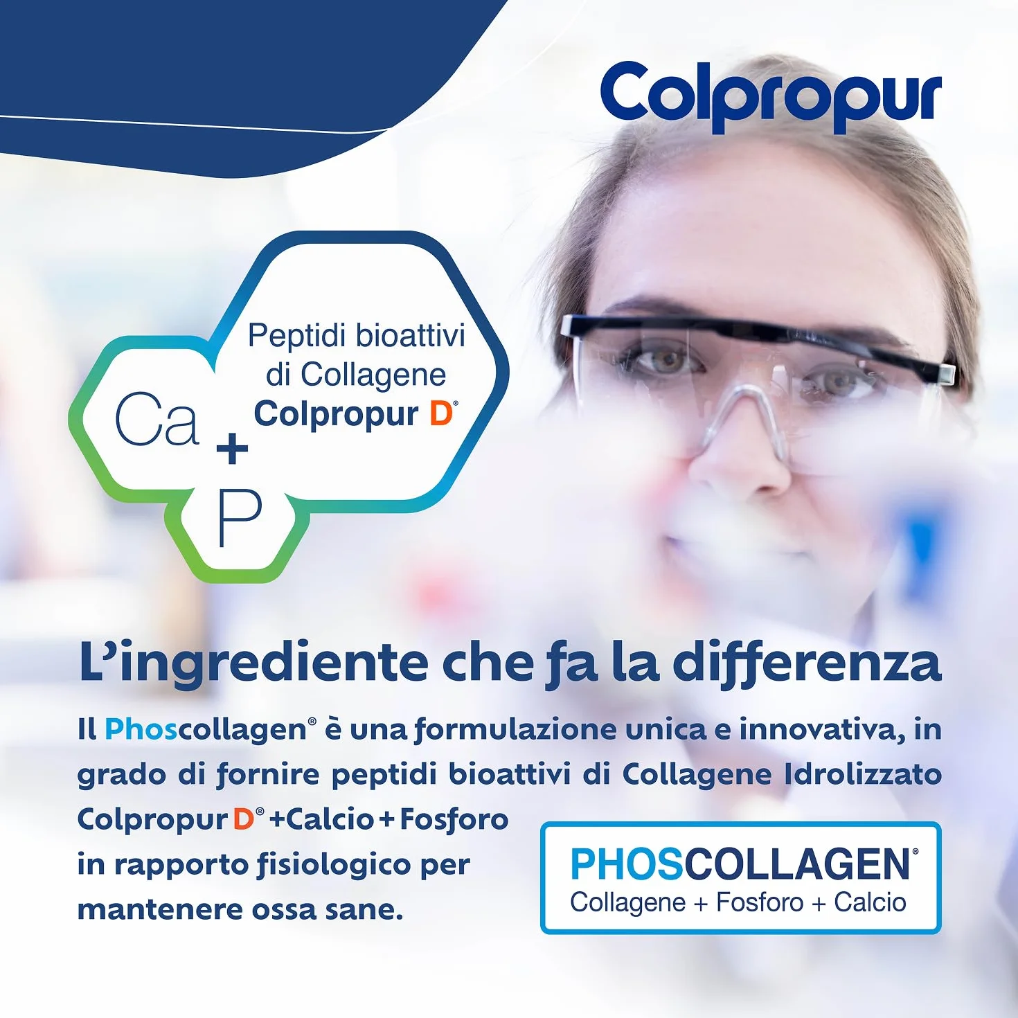 Colpropur Lady Gusto Pesca Collagene Idrolizzato in Polvere da Bere Peptidi di Collagene Integratore per Ossa Pelle e Articolazioni 340g