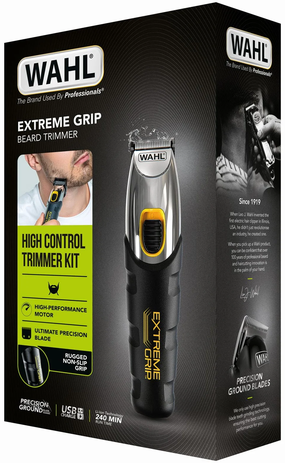 WAHL Regolabarba Extreme Grip 240 V Nero Arancione