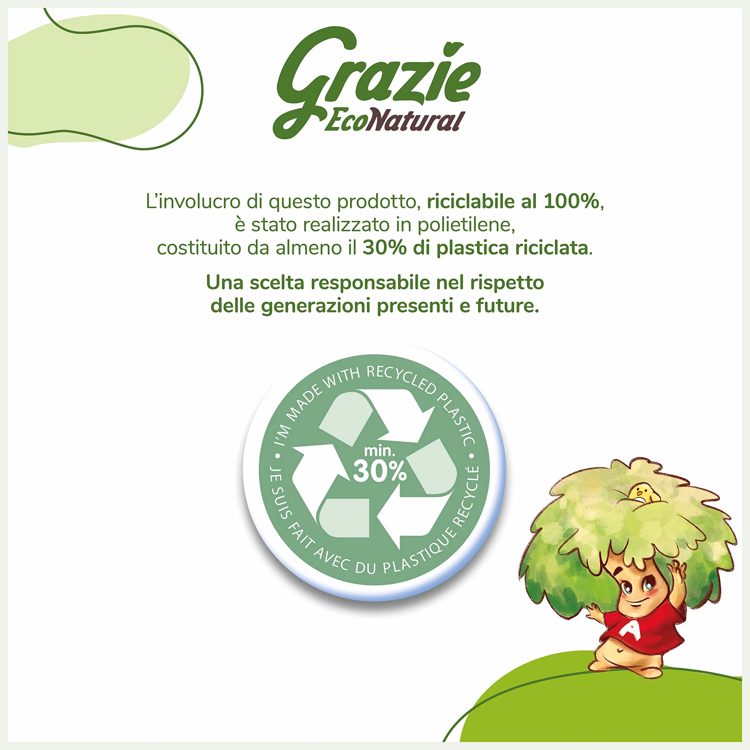 Asciugatutto Monorotolo 12 Rotoli Bobina Carta Assorbente 100% Riciclata Fiberpack Ecolabel FSC Recycled Made in Italy