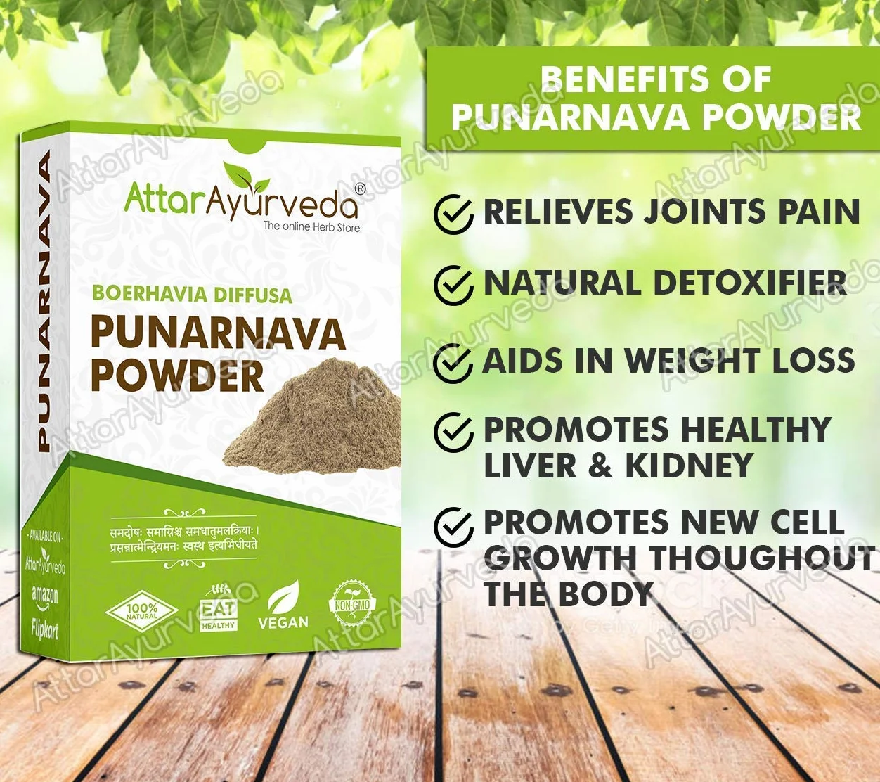 QURA Punarnava Polvere Ringiovanimento Rene 250 g