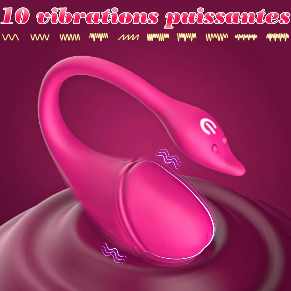 Vibratoreper Donna Professionale Wireless piccolo Ovetto Vibrante Donna Telecomando a Distanza APP Sex Toys, Vibrator Per Coppia 10 Modalità Vibratore Silenzioso, sexytoysys donna coppia Sex Toy