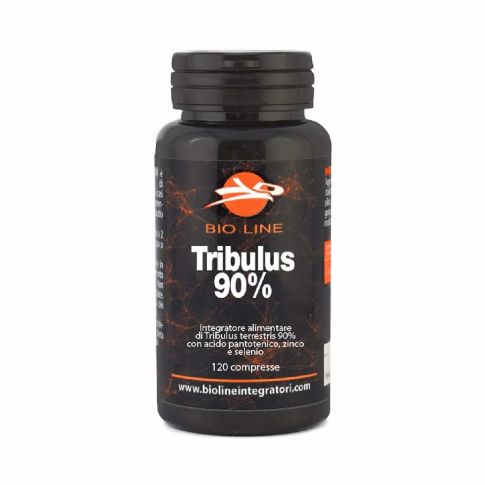 TRIBULUS 90% Integratore alimentare Tribulus Terrestris L. frutto titolato al 90% saponine 120 compresse