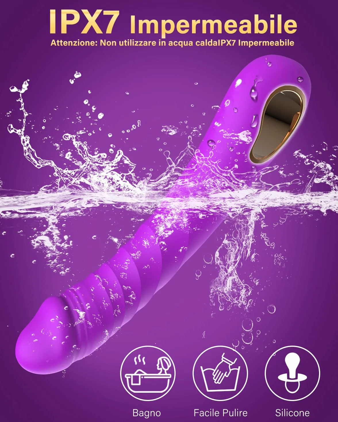 Vibratoreper Donna Professionale Vibratore con 10 Modalità Dildo Realistico Sexytoysys Coppia Vibratoriper Donna Sex Toys Sessuali per Donna Stimolatore Succhia Clitoride Femminile