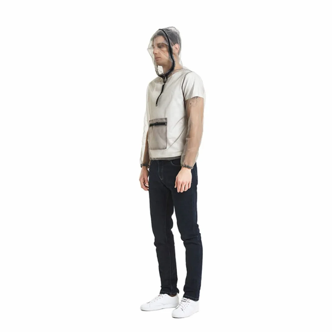Tuta antizanzare con cappuccio Rete antizanzare Maglia estiva Protezione dagli insetti Abbigliamento Traspirante Leggera Protezione per la pesca Campeggio